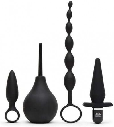 Anal Sex Toys Pleasure Overload Take It Slow - Starter Anal Kit - Gift Set (4 Piece) - CE18AIOGQUX $64.00