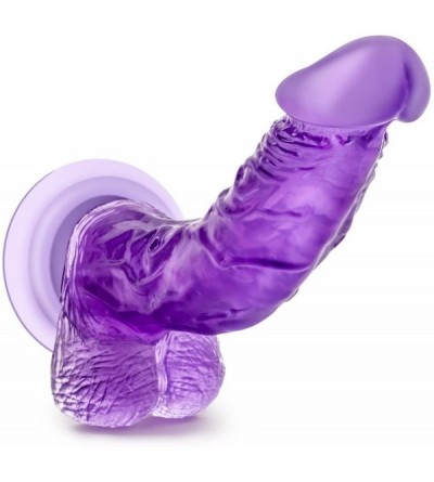 Vibrators 8.5" Realistic Feel G Spot Stimulating Curved Dildo - Cock and Balls Dong - Suction Cup Harness Compatible - Sex To...