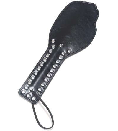 Paddles, Whips & Ticklers Studded Spanking Paddle- 11.6inch Faux Leather Paddles for Adult Sex Play - CK18SEHZUE4 $20.87