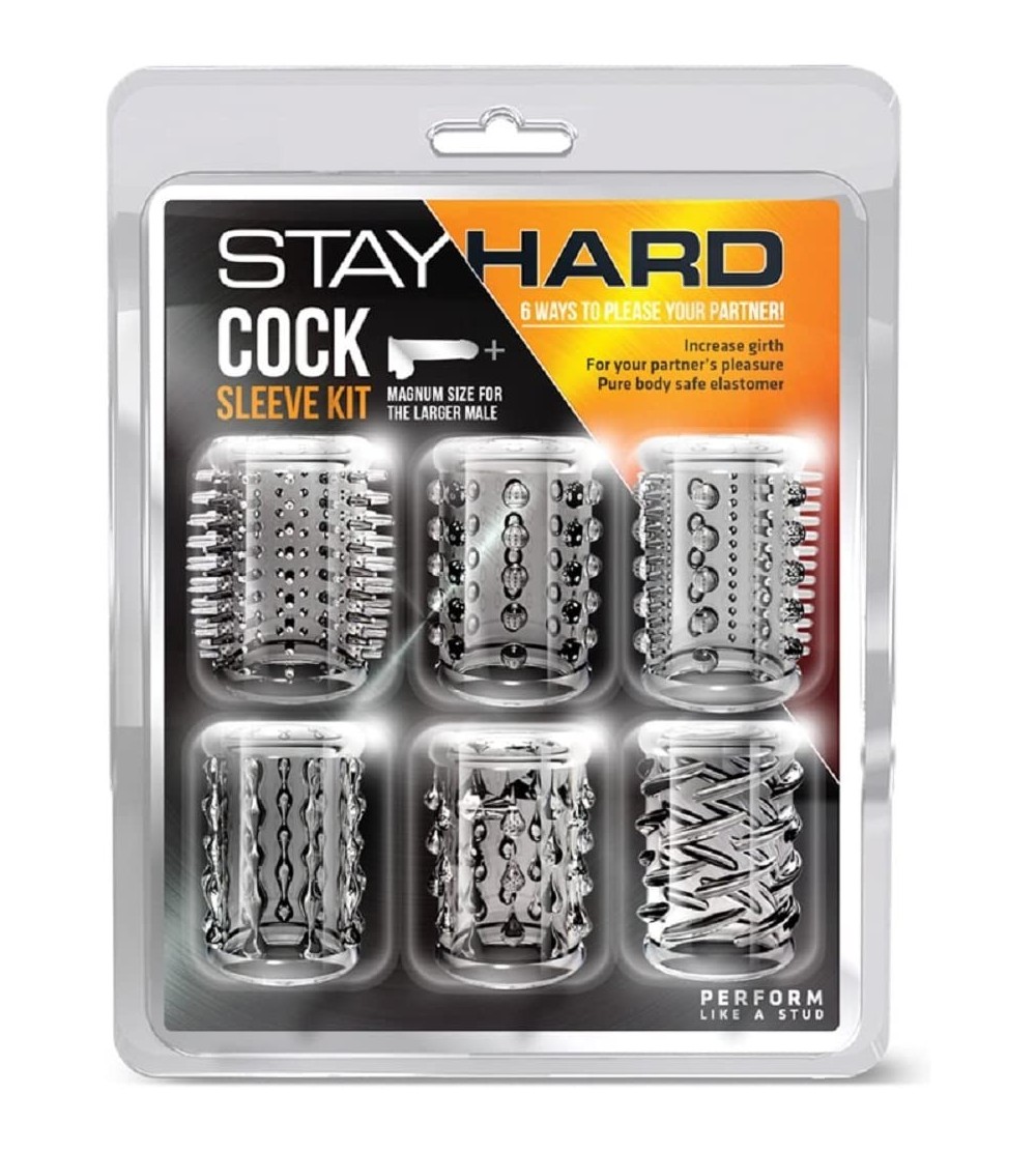 Pumps & Enlargers Stay Hard - Cock Sleeve Kit - Clear - CA180D3GM2Z $42.22