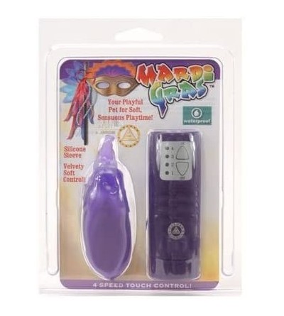 Vibrators Mardi Gras Waterproof Teaser- Purple- Elephant - Purple - CW113NYZ4CL $30.81