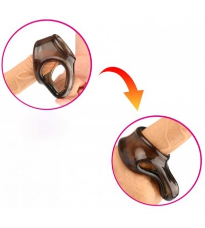 Penis Rings Stretchy Cock Ring Testicles Scrotum Restraint Ring Penis Ring Time Delay Ring Pleasure Enhancing Toys for Men - ...