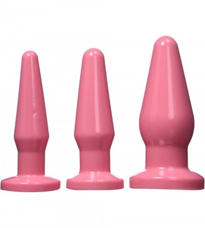 Anal Sex Toys Fill-er-up Butt Plug 3 Piece Set- Pink - Pink - CQ1195IPIHP $10.91