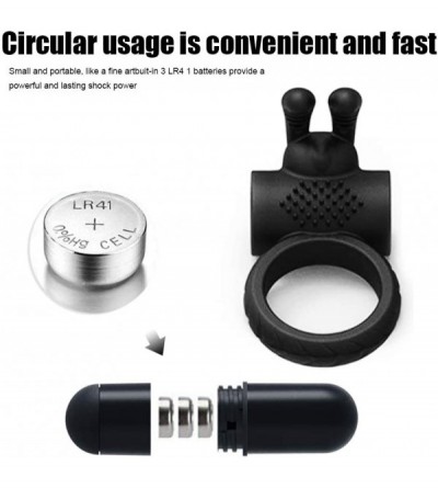 Penis Rings Effective Time Delay Massager Pennis Rings for Men Vibration Silicone Massage Ring Waterproof- Bendable Time Last...