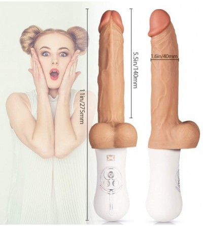 Dildos Realistic Dildo-Vibrator Lifelike Thrusting & Vibrating Silicone Dildo for Anal Vagina G-spot with 10 Vibrations & 6 T...