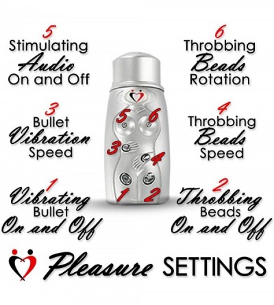 Sex Dolls Multispeed Throbber with Voice and Vibrating Bullet for Hot Ass - Silver - CE11GLIPQ4H $29.79