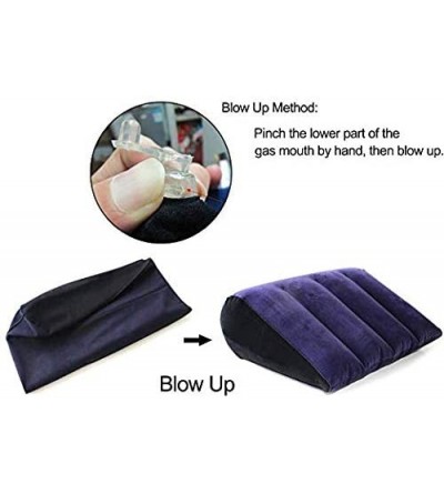Sex Furniture Inflatable Wedge Pillow Position Cushion Magic Triangle Pillow for Couple Adult Games- Elevate Head/Less Snorin...
