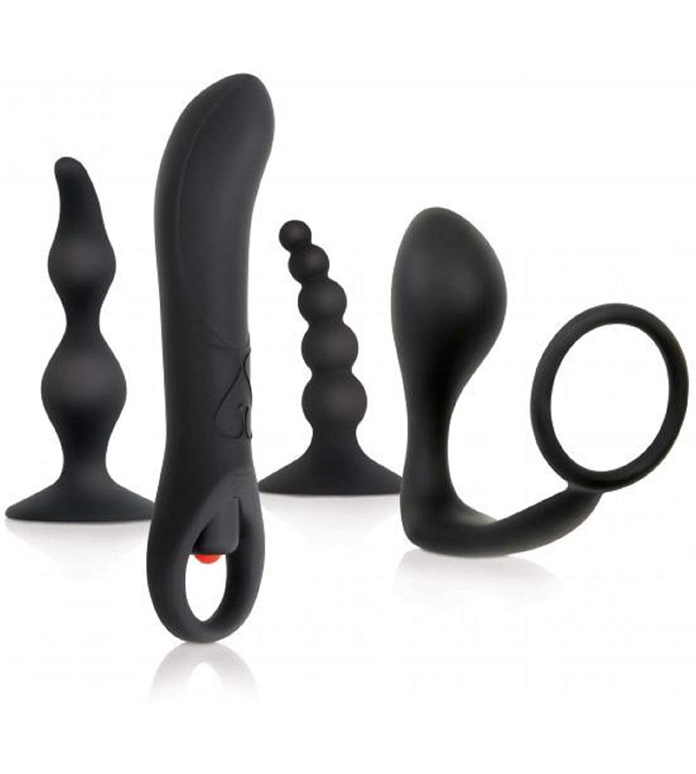 Anal Sex Toys Intro to Prostate Play Kit with Free Bottle of Adult Toy Cleaner - CG18CZE2XMH $30.50