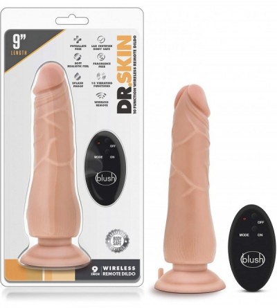 Anal Sex Toys 9 Inch Remote Control Suction Dildo Vibrator - CW186T9NRI7 $26.50