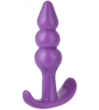 Anal Sex Toys 3Pcs/Set Silicone Massager ánáles Trainer Kit Butt Pugs for Beginner Set Small Size (Purple) - Purple - CM190AZ...
