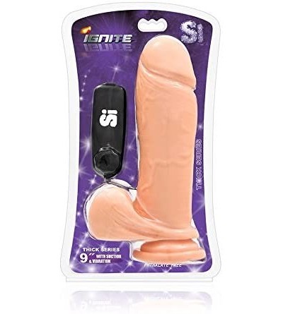 Dildos Thick Cock with Balls with Egg and Suction- Flesh - CB1157AJD4X $70.02