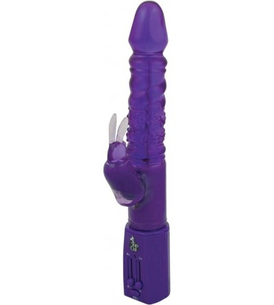 Vibrators Erotic Bunny Dual Action Intimate Vibrator for Women- 11.5 Inch- Sexy Purple - C3119IS7AOF $26.90