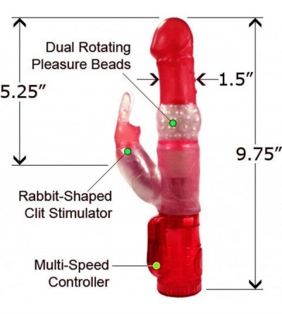 Vibrators Wet Wabbit Waterproof- Pink - CA110TQG9CF $70.76