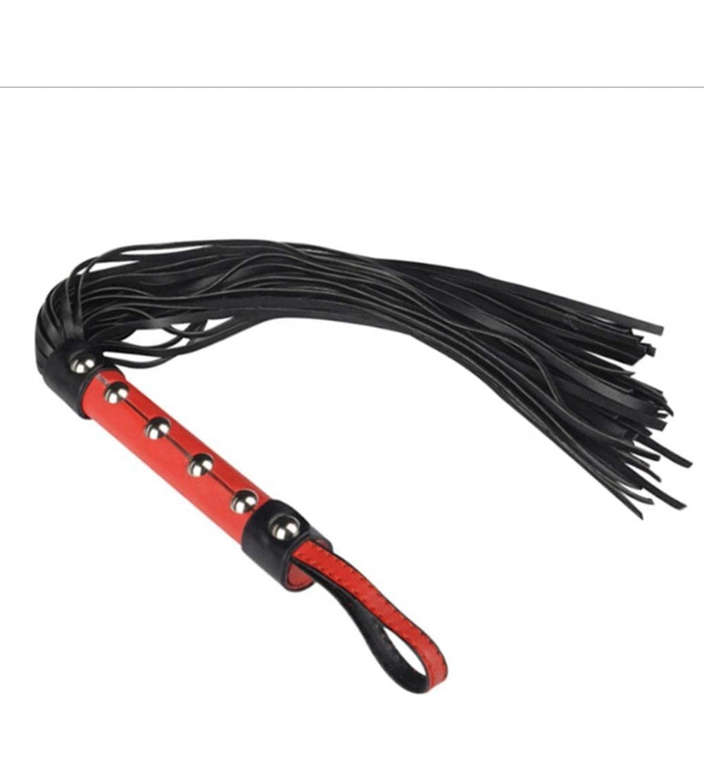 Paddles, Whips & Ticklers Adult Leather Tassels Whip Couple Gaming Toys Kit - CP19IRK77DC $10.90