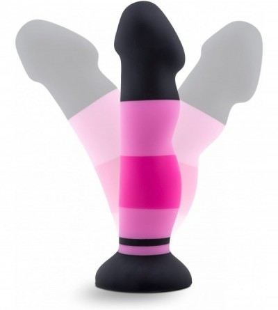 Dildos Avant 8" Silicone Dildo Suction Cup Strap On Base - Sexy in Pink - CK189TZ6GX4 $35.09