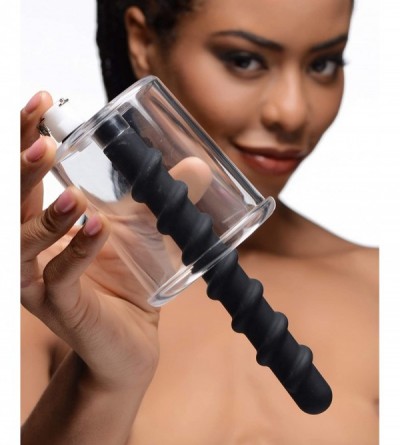 Anal Sex Toys Rosebud Driller Cylinder with Silicone Swirl Insert - CW192UHKRD4 $64.09