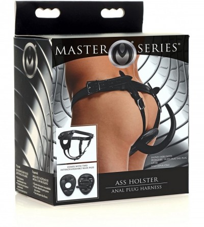 Anal Sex Toys Ass Holster Anal Plug Harness Adjustable- Black - CT18863I0IX $27.95