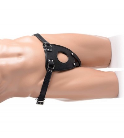 Anal Sex Toys Ass Holster Anal Plug Harness Adjustable- Black - CT18863I0IX $76.61
