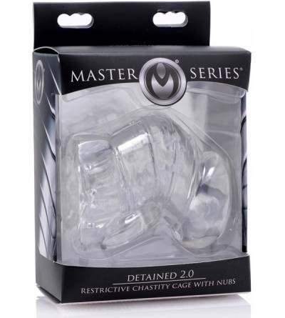 Chastity Devices Detained 2.0 Restrictive Chastity Cage with Nubs- 3" Length x 1.10" Diameter- Clear (AE974) - C612IRXZKNZ $1...