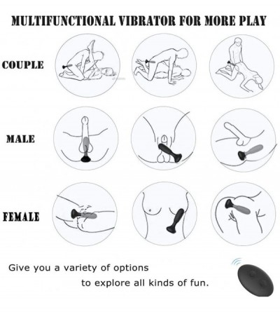 Vibrators Rotating Anal Vibrator Male Prostate Stimulator- 10 Vibration Modes Dildo Vibrating Butt Plug Dual Motors Remote Co...