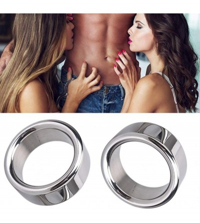 Penis Rings Stainless Steel Cock Ring Male Delaying Ejaculation Penis Ring- 1.18'' - CQ185L0YEQX $21.94