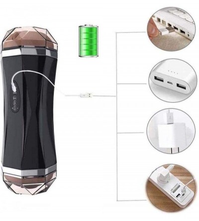 Male Masturbators Male Electric Double-Ended Design Põckët-Püssý Men's Underwear USB Rechargeable Multi Speed Vǐbratǐng Toy-B...