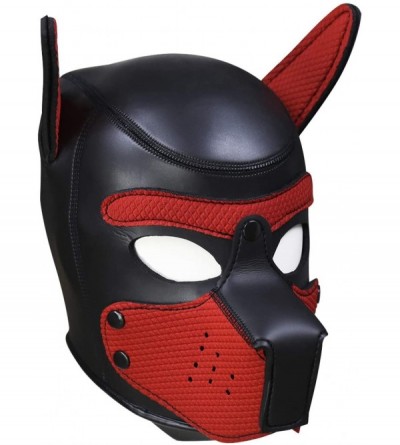 Gags & Muzzles Neoprene Bondage Fetish Puppy Mask- Black Full Face Breathable Restraint Head Hood- Sex Toys- for Unisex Adult...