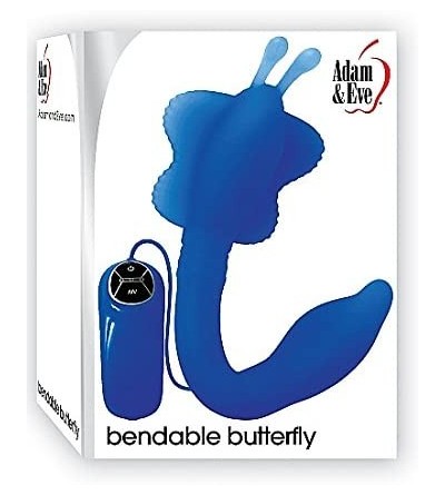 Vibrators Bendable Butterfly Silicone Vibe Waterproof- Blue- 7 Inch - C011JFQ4JDV $31.55