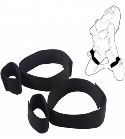 Restraints 2Pcs Nylon Foot Handcuffs Thigh Restraints Bondage Straps Flirt SM Kit Sex Toys for Adults Couples Black - Black -...