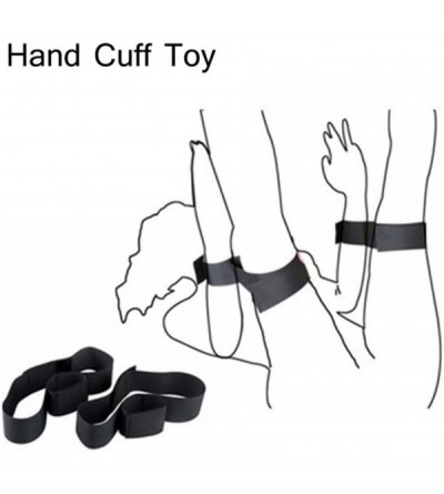 Restraints 2Pcs Nylon Foot Handcuffs Thigh Restraints Bondage Straps Flirt SM Kit Sex Toys for Adults Couples Black - Black -...