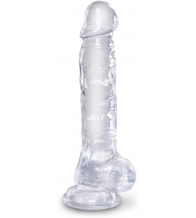Dildos King Cock Clear 8" with Balls- 1 Count - CH18XU5IA8D $55.69