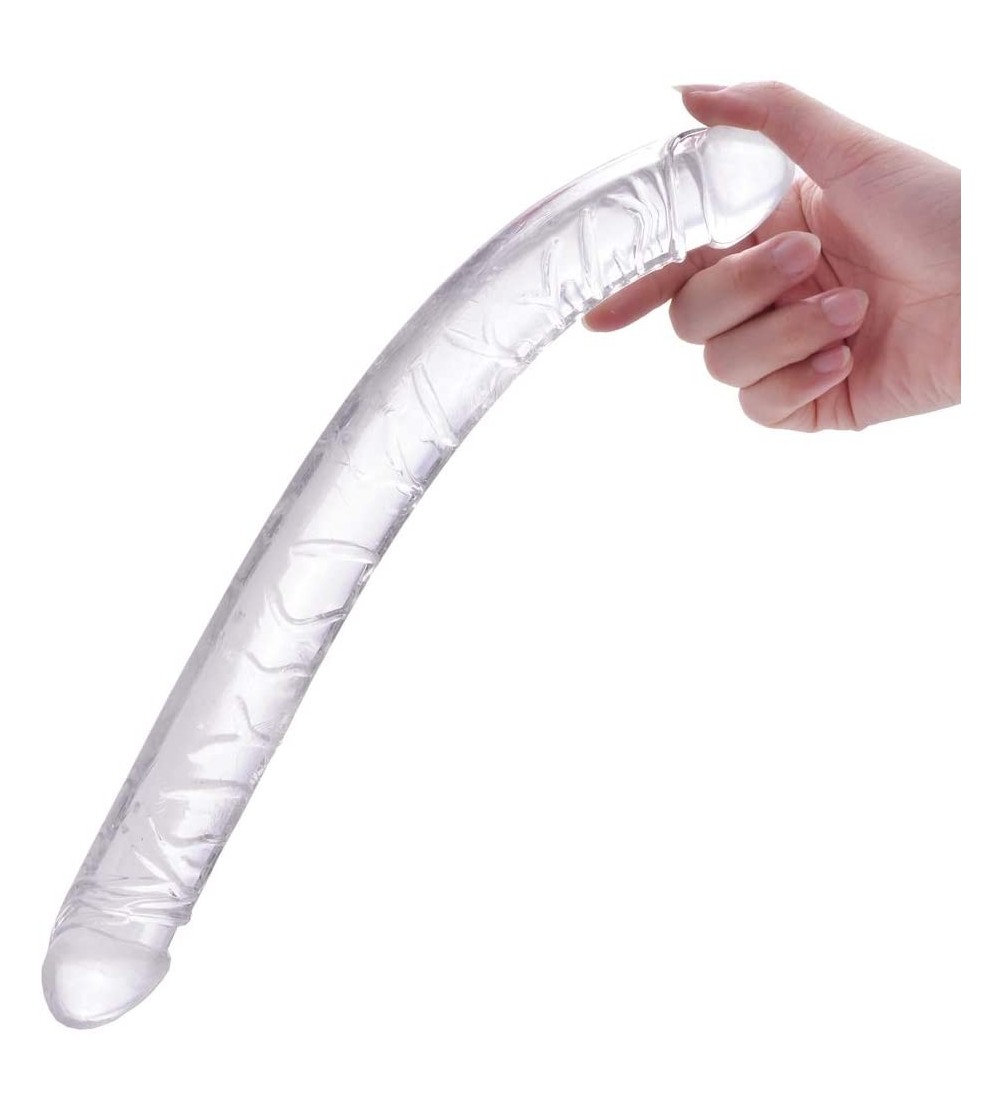 Dildos Dildo Adult Toy for Lesbian- 13.2 Inch Double Sided Dildo for Women Waterproof Flexible Double Dong with Curved Shaft ...