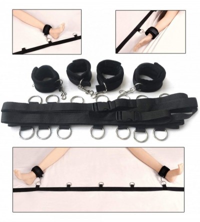 Restraints Bed Bondage Restraints Kit for Couples Handcuffs Wrist to Ankle for BDSM Sex Play with Adjustable Position Bands -...