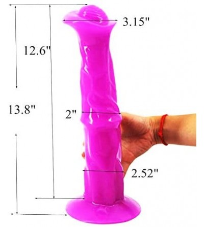 Dildos Big Horse Dildo Animal Style Large Head Adult Sex Toy (Purple) - Purple - CB18UCL2UQM $69.67