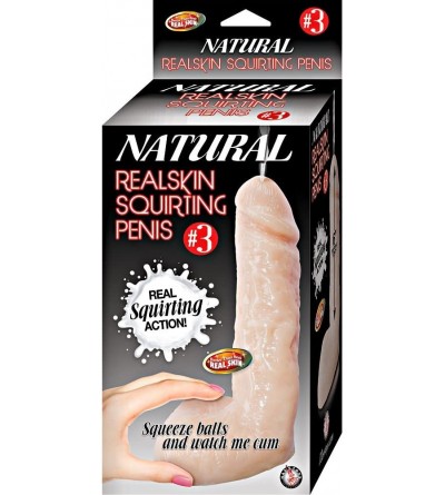 Vibrators Natural Realskin Squirting Penis- No.3 - No.3 - C6183GR977I $59.00