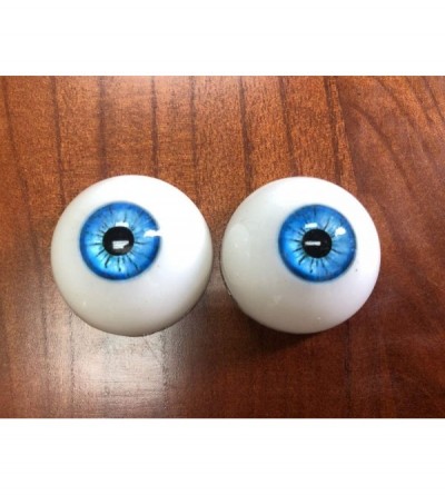 Sex Dolls Acrylic Eyeballs 32mm Lifelike Plastic Eyes for TPE Silicone Dolls- Halloween Props- Bears Craft DIY (Blue) - Blue ...