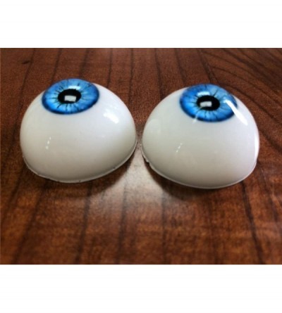 Sex Dolls Acrylic Eyeballs 32mm Lifelike Plastic Eyes for TPE Silicone Dolls- Halloween Props- Bears Craft DIY (Blue) - Blue ...