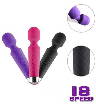 Vibrators 100% Waterproof Handheld Wand Massager 8 Powerful Speeds & 10 Pulsating Patterns Body Massager for Muscle Aches and...