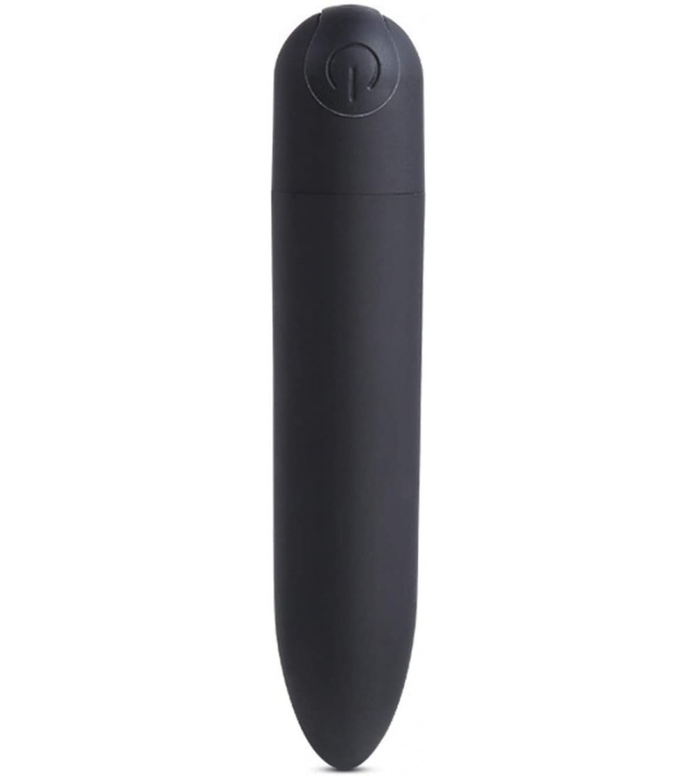 Pumps & Enlargers Mini Bullet USB Rechargeable Clitoral Stimulator Manual Vibrating Pussy Funny Toys Women-E057-Black - E057-...