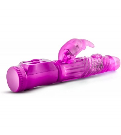 Vibrators 8" Multi-Speed Rabbit Vibrator - Rotating Pleasures - Sex Toy for Women - Sex Toy for Couple (Pink) - Pink - CE188T...