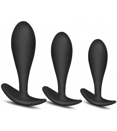 Anal Sex Toys Butt Plug Anal Trainer Kit 3PCS Silicone Training Set with Flared Base Adult Sex Toys for Beginners Advanced Me...