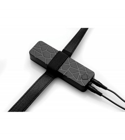 Dildos Power Pegger Black Silicone Vibrating Double Dildo with Harness - CD18C0HZD9O $89.83