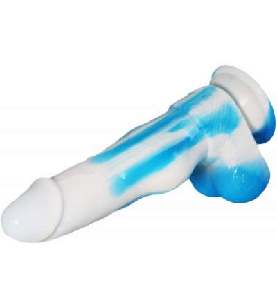 Dildos Realistic Dildo Liquid Silicone Material with Strong Suction Cup for Hands-Free Play- Flexible Penis for Vaginal Women...