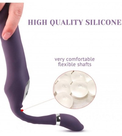 Dildos Strap-On Dildo Vibrator for G-Spot & Clitoral Stimulation with 10 Vibrating Modes- Rechargeable Strapless Double-Ended...