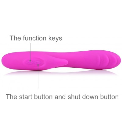 Dildos Rechargeable Powerful Dildo 10 Frequency USB Rechargeable G-spot Magic Wand Massager for Women (Pink) - Purple - CC12E...