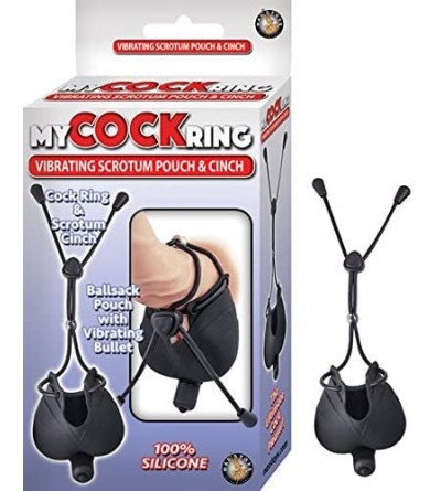 Penis Rings My Cock Ring Vibrating Scrotum Pouch and Cinch- Black- 3.3 Ounce - CY12O5QY60R $37.97