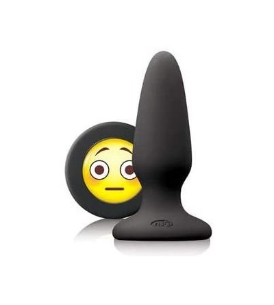 Anal Sex Toys Mojis OMG Butt Plug Medium Black - CA18RHLHG3T $18.85