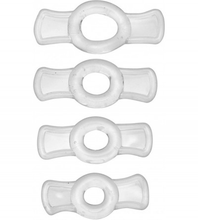 Penis Rings Endurance Constrictive Penis Ring Set- Clear - C711F6QAJRN $10.53