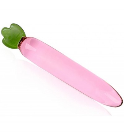 Dildos Funny Clear Dildo Glass Crystal Artificial Penis Waterproof Carrot Dildos Adult Pleasure Toy for Women - CQ18EXDAETC $...