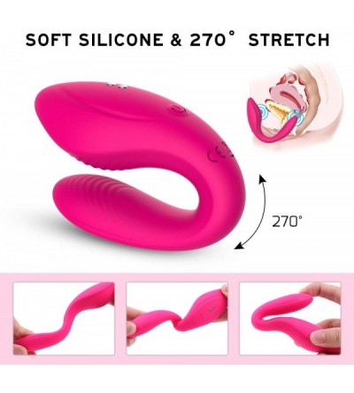 Vibrators 2 in 1 Clitoral G-spot Couples Vibrator- Wireless Anal Clitoris Stimulator- Waterproof Vaginal Massager with 10 Pow...